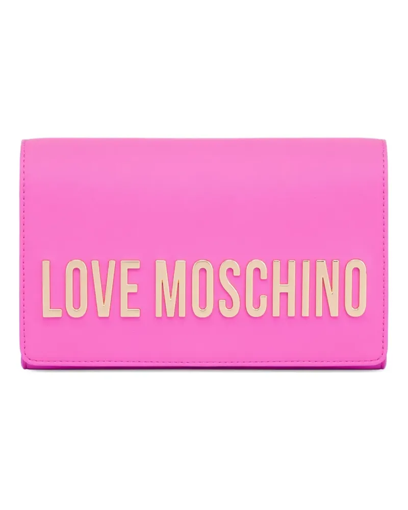 Moschino Schultertasche mit Kettenriemen - Rosa Rosa