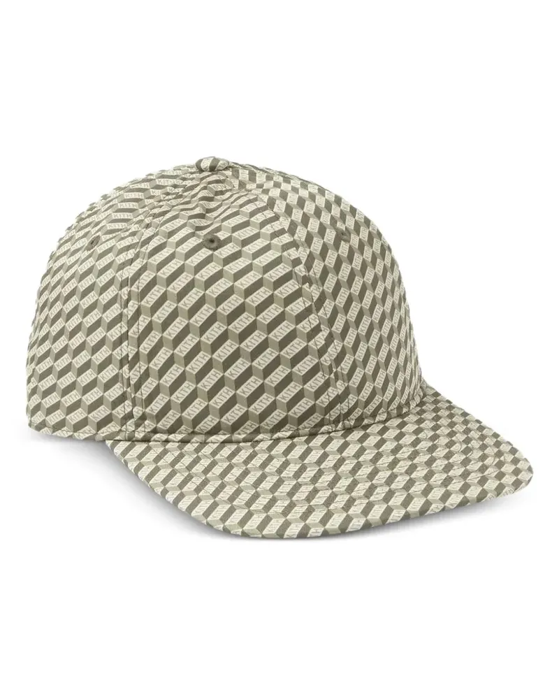 KITH Baseballkappe mit Monogramm-Print - Grün Grün