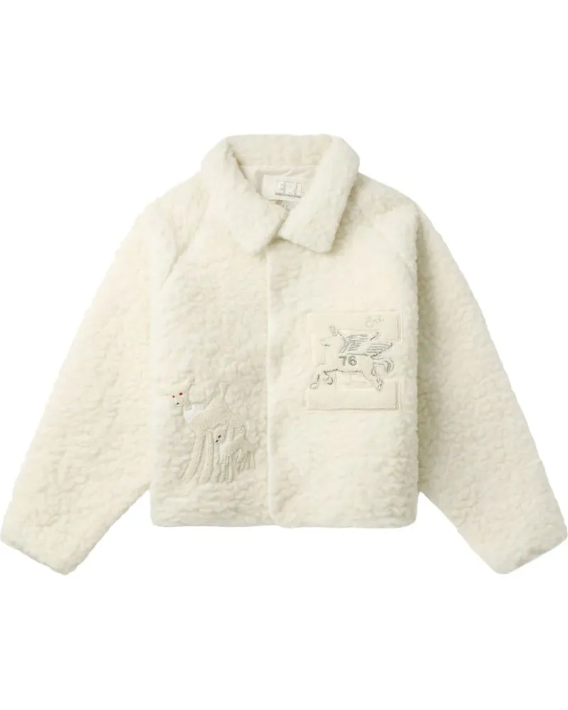 ERL Bomberjacke aus Fleece - Nude Nude