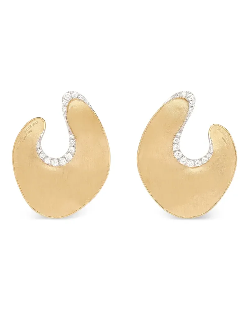 Marco Bicego Unregelmäßige Lunaria Ohrringe mit Diamanten - Gold Gold