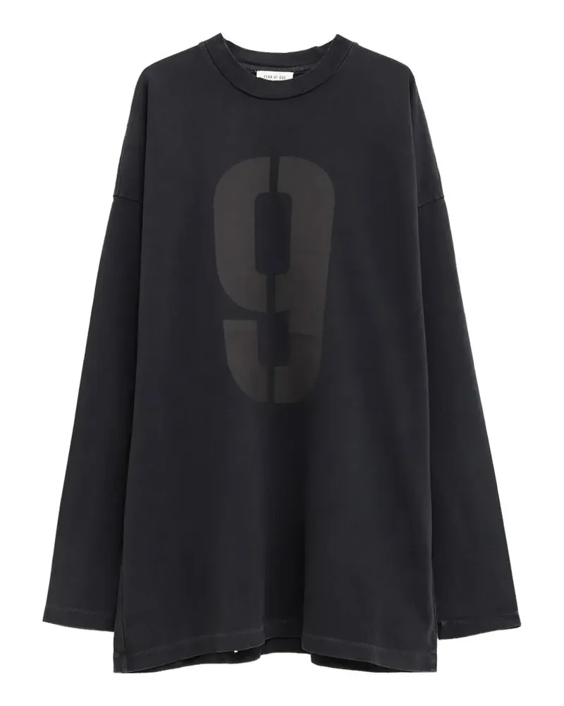 Fear of God 9 long-sleeved T-shirt - Schwarz Schwarz