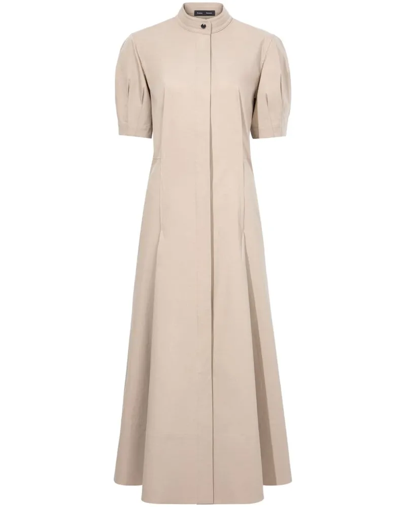 Proenza Schouler Tracey Midikleid mit Knöpfen - Nude Nude