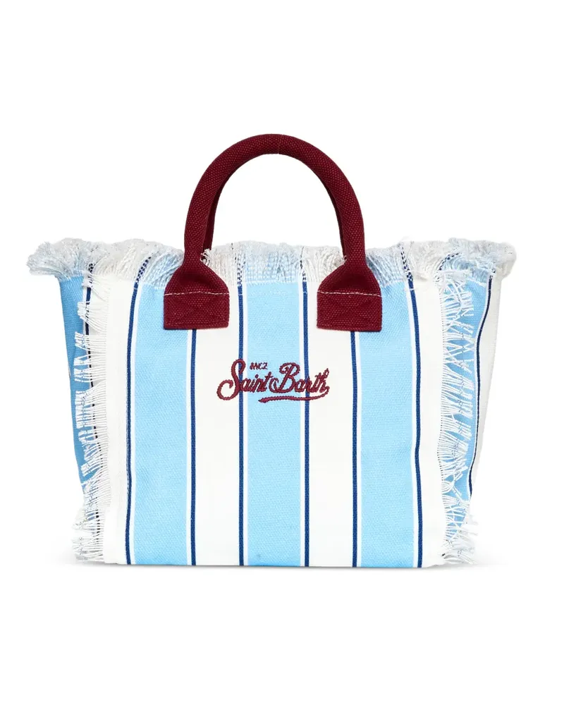 MC2 Saint Barth Colette fringed tote bag - Blau Blau