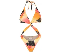 Ilha de Hibiscus Badeanzug - Orange
