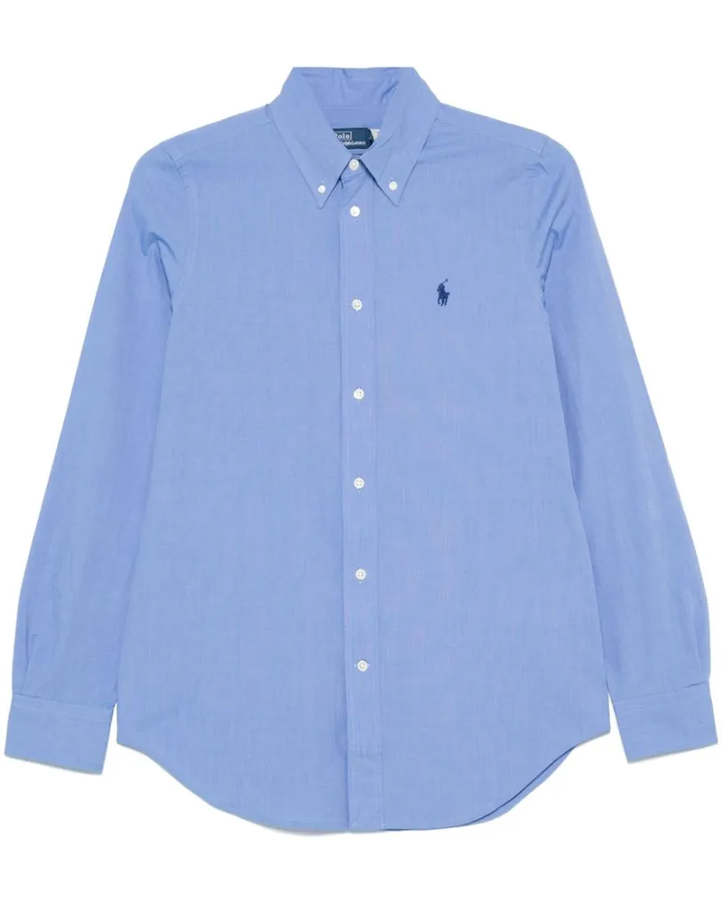 Ralph Lauren Hemd mit Polo Pony-Stickerei - Blau Blau