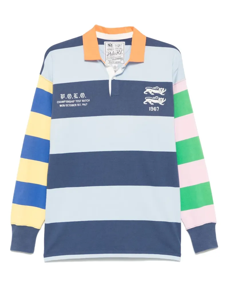 Ralph Lauren Gestreiftes Poloshirt - Blau Blau