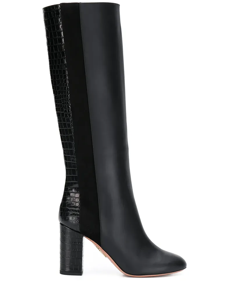 Aquazzura Eaton' Stiefel, 85mm - Schwarz Schwarz