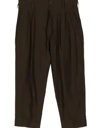 Ziggy Chen Hose mit lockerem Bein Braun