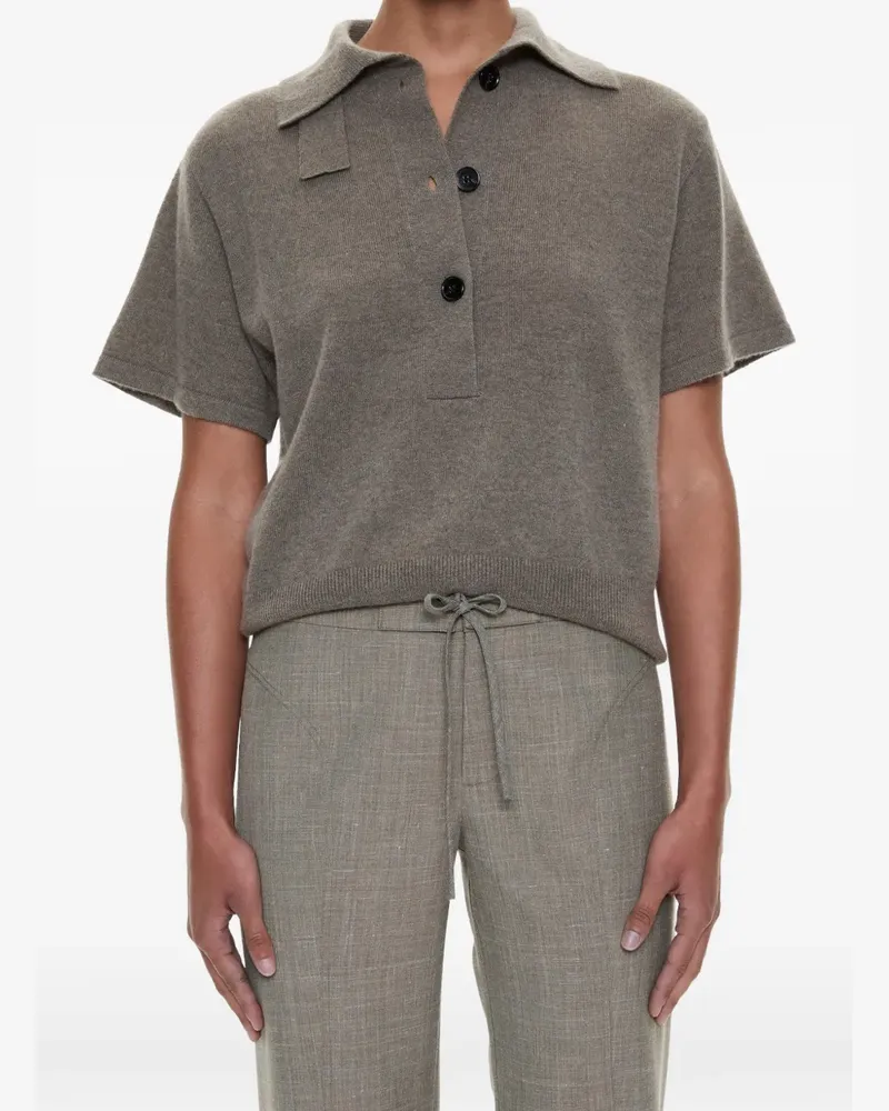Christopher Esber Gestricktes Poloshirt - Grau Grau