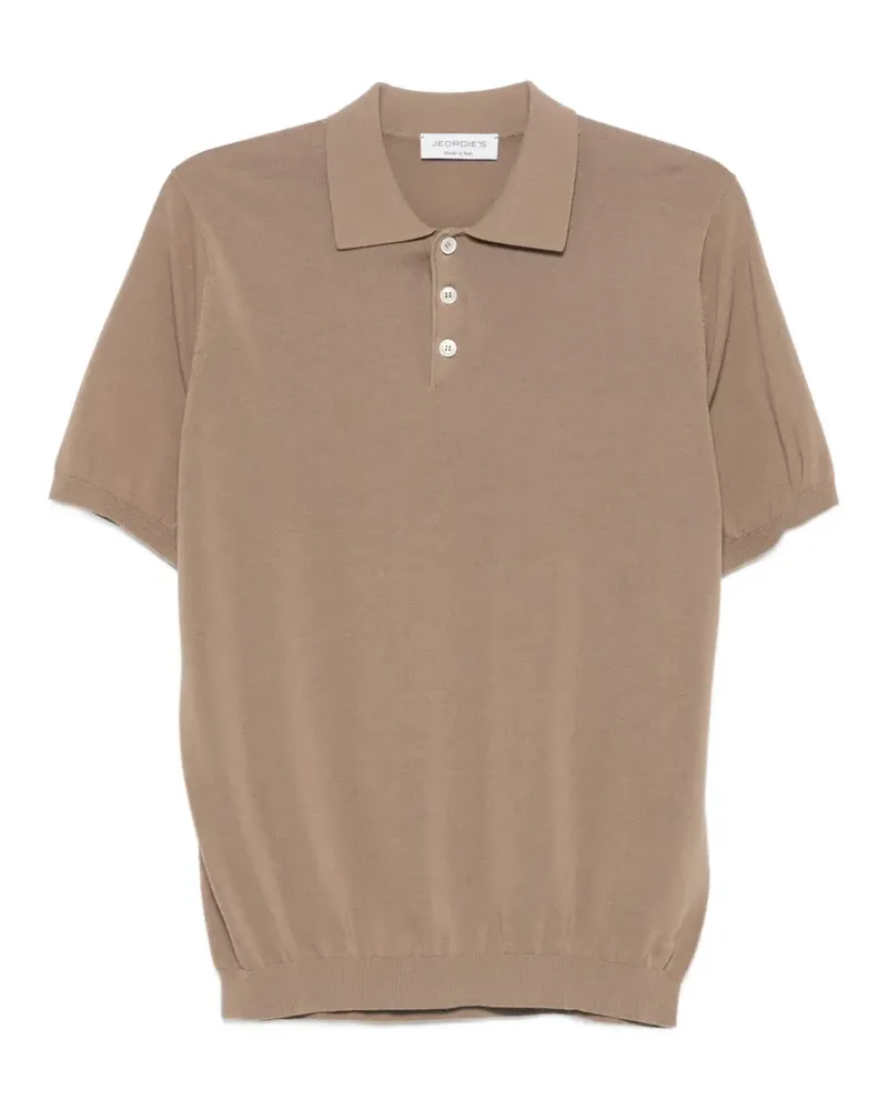 Jeordie's short-sleeve polo shirt - Nude Nude