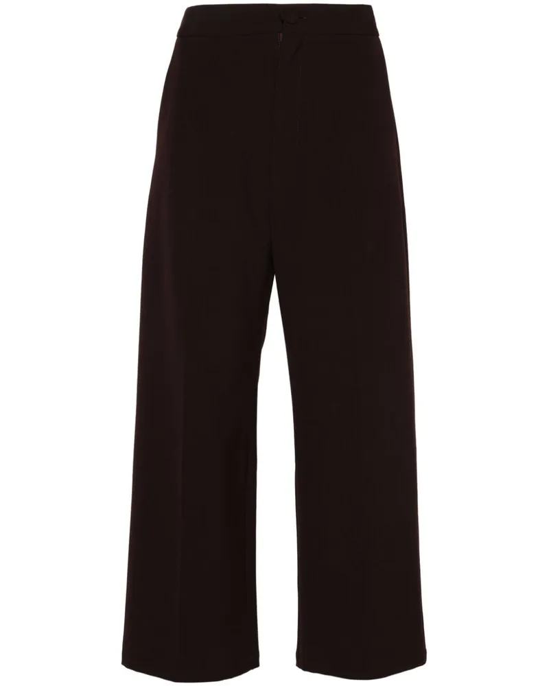 AERON Founded Cropped-Hose mit geradem Bein Rot