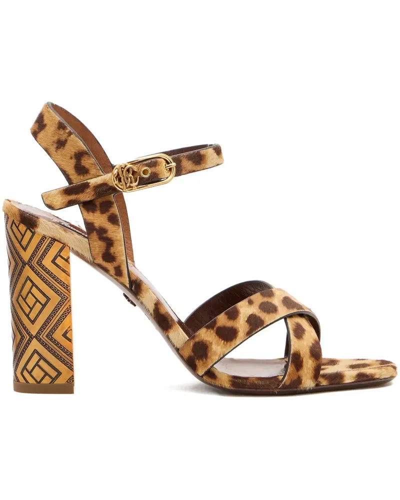 Roberto Cavalli Sandalen mit Geparden-Print - Braun Braun