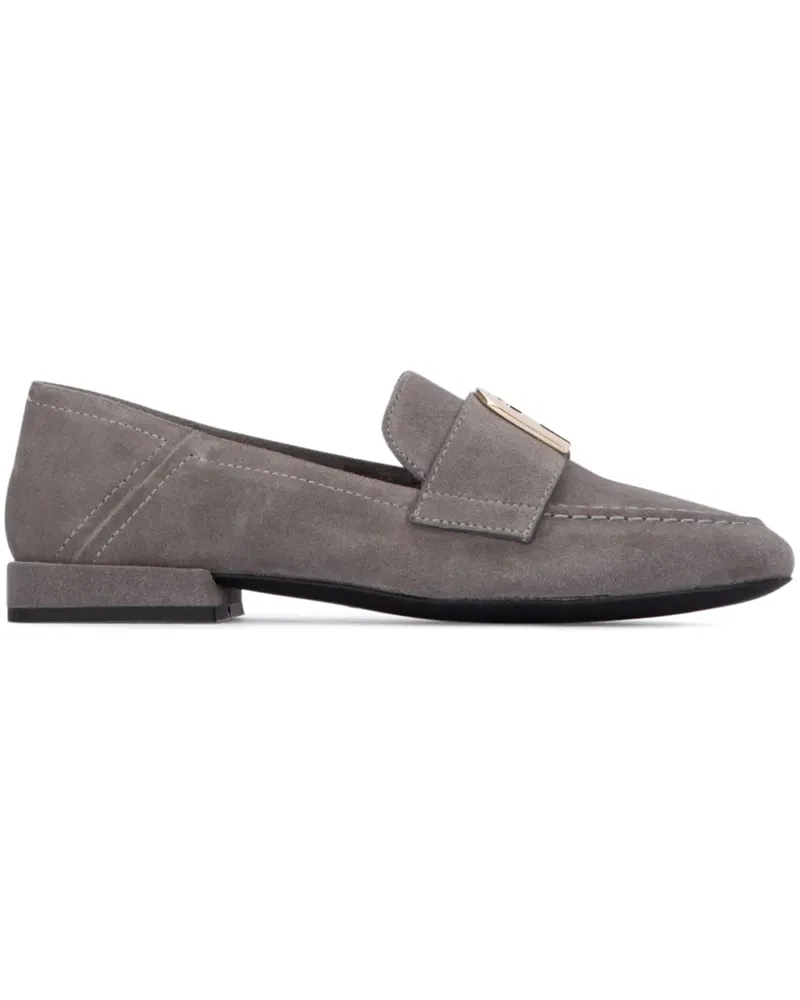 Furla Loafer aus Wildleder mit Schild - Grau Grau