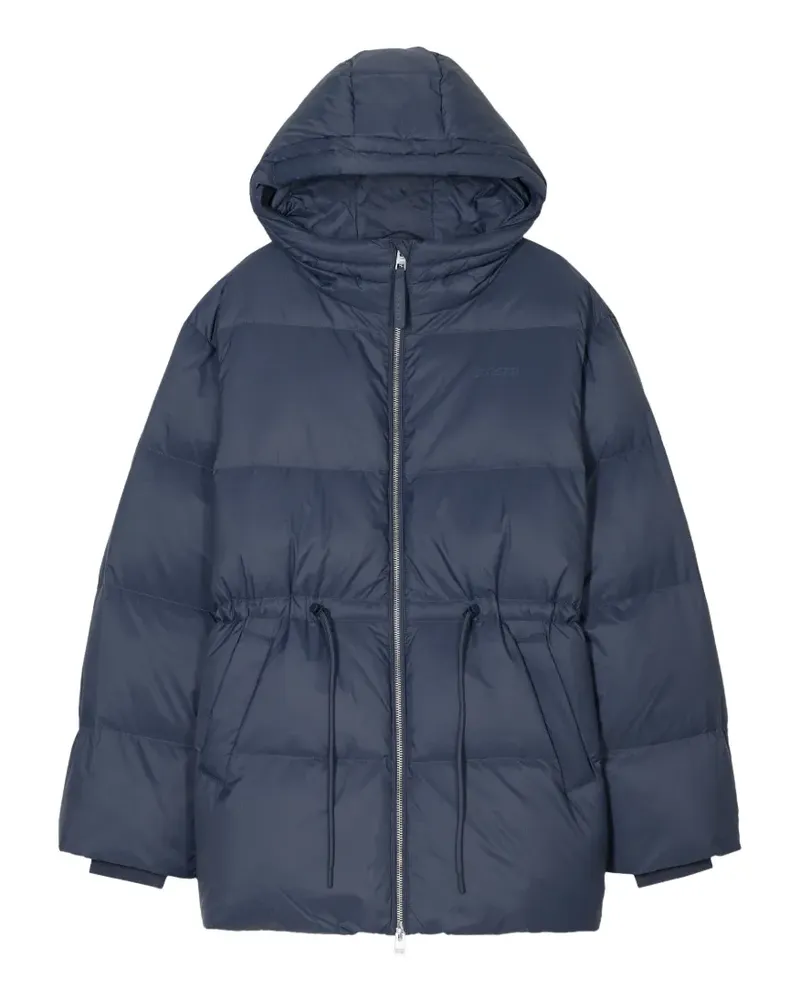 Closed hooded padded jacket - Blau Blau