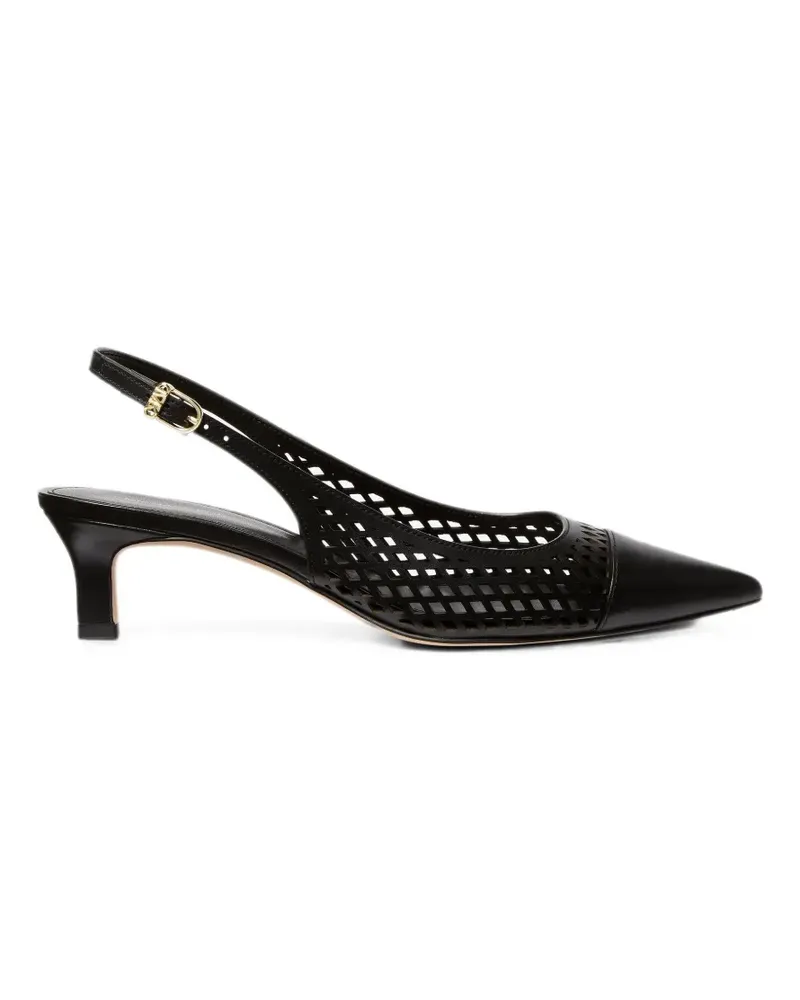 Michael Kors Amara laser-cut leather slingback pumps - Schwarz Schwarz