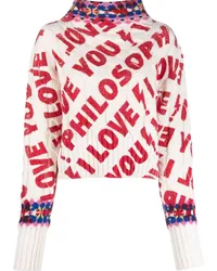 Philosophy Di Lorenzo Serafini I Love You Philosophy Pullover Weiß