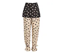 Charlotte Hose mit Polka Dots - Nude
