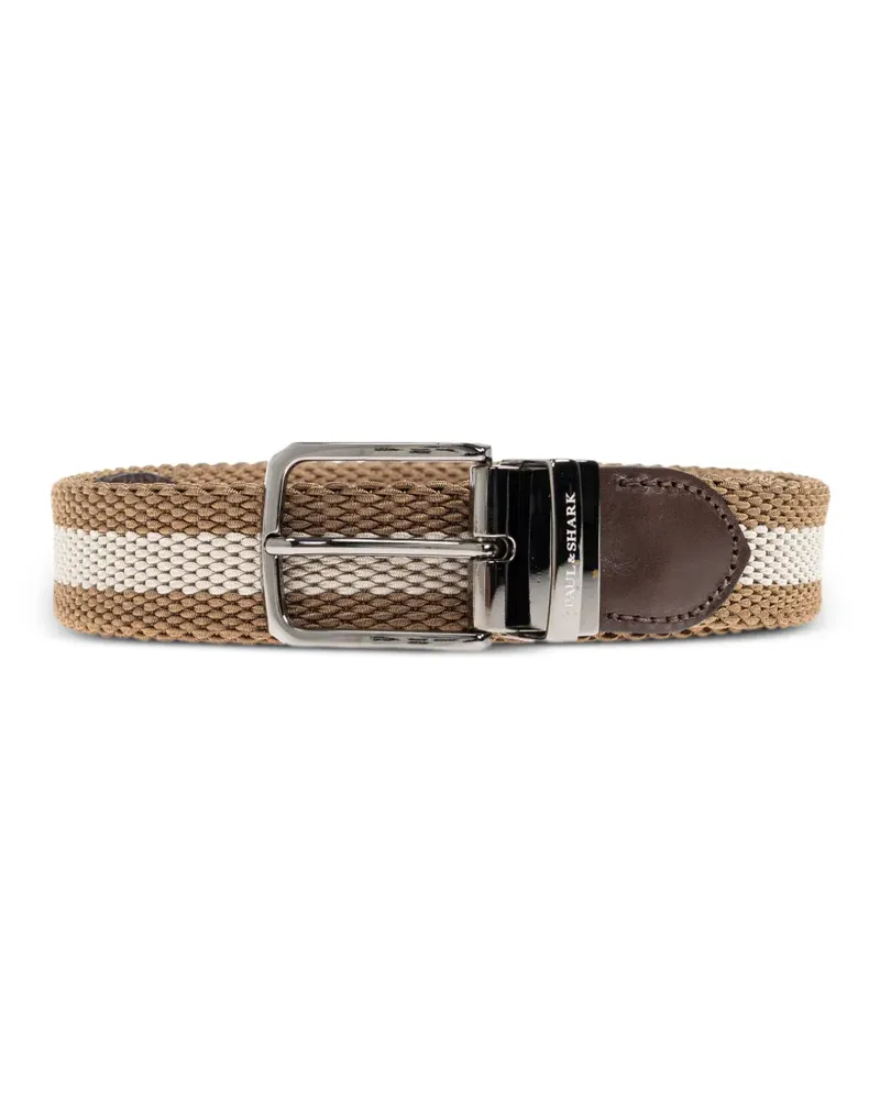 Paul & Shark striped woven belt - Nude Nude
