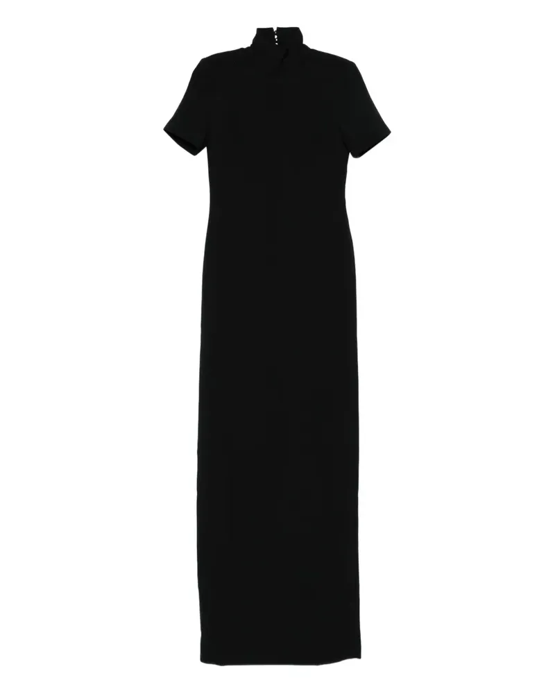 Mônot Kurzärmeliges Maxikleid - Schwarz Schwarz