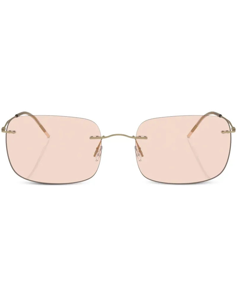Giorgio Armani Pillow Sonnenbrille mit eckigem Gestell - Gold Gold