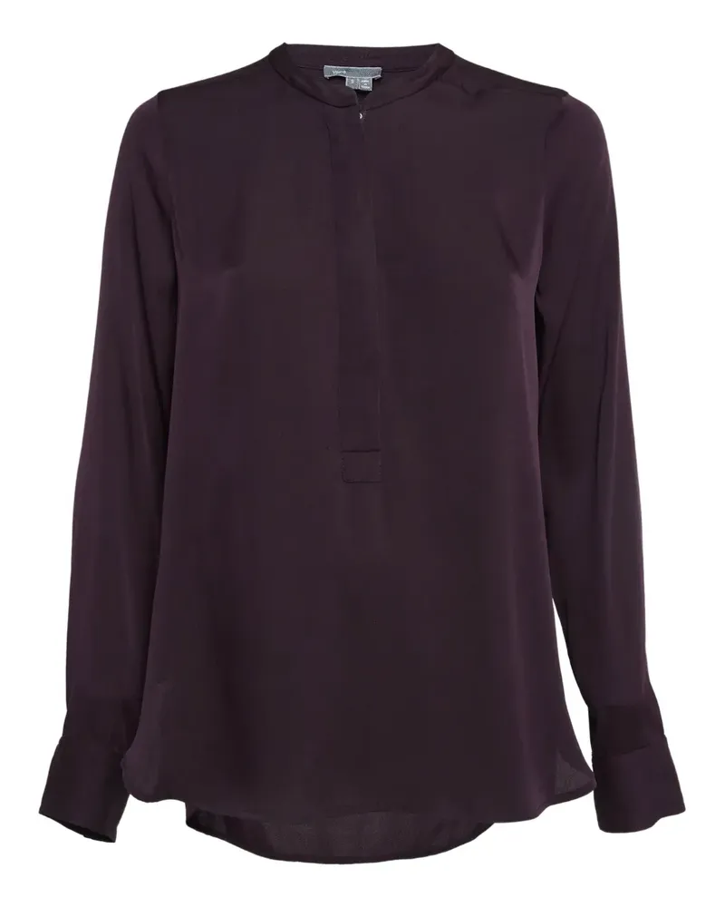 Vince Klassische Satinbluse - Violett Violett