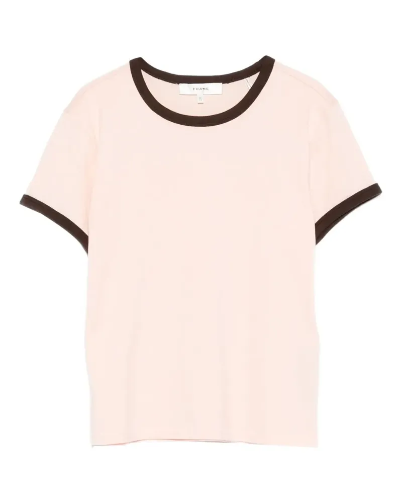 Frame Denim crew-neck cotton t-shirt - Nude Nude