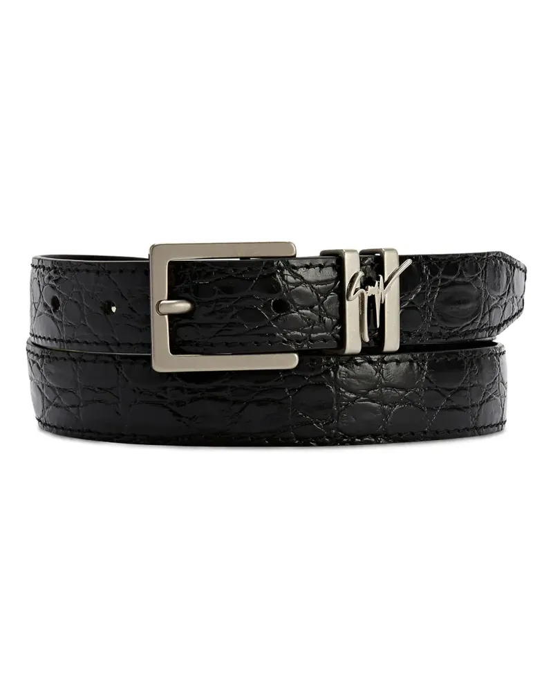 Giuseppe Zanotti Teodore Gürtel - Schwarz Schwarz