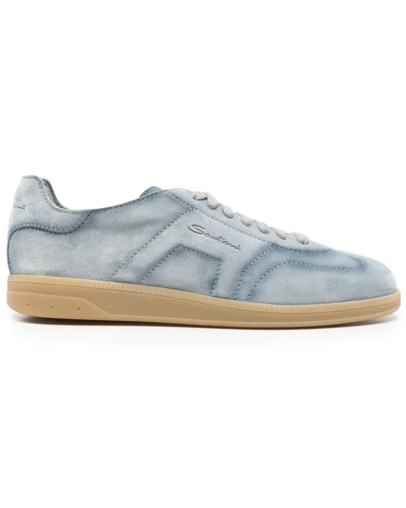 Santoni Sneakers aus Wildleder - Blau Blau