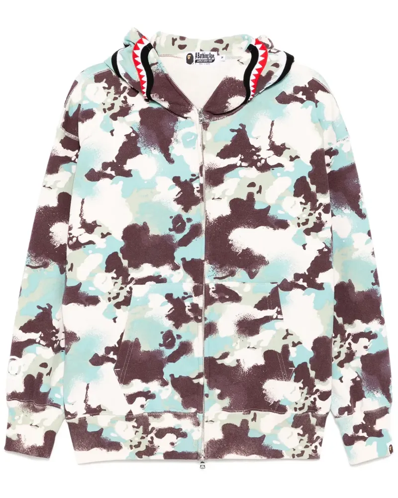 BAPE Hoodie mit Print - Weiß Weiß