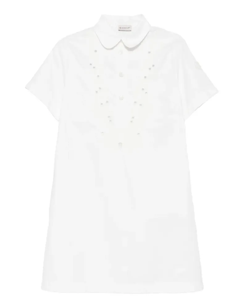 Moncler short-sleeves mini dress - Weiß Weiß