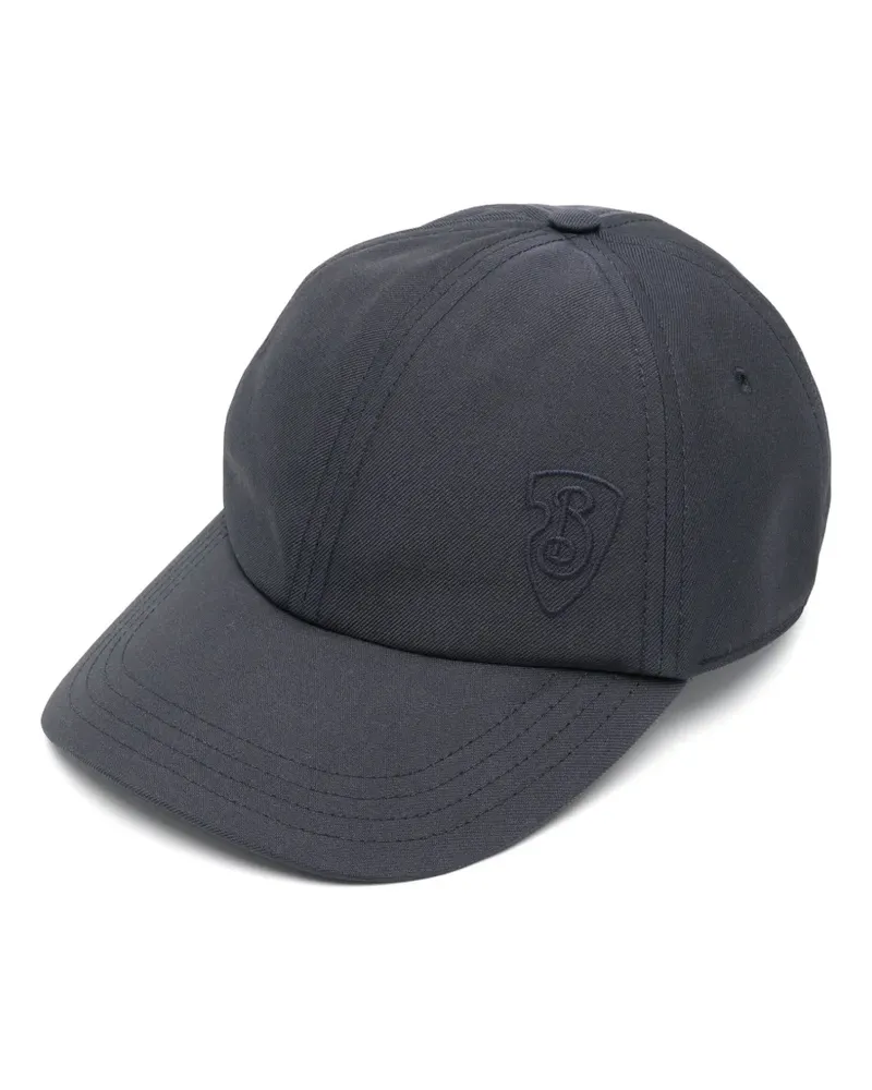 Burberry Baseballkappe mit Logo-Stickerei - Blau Blau