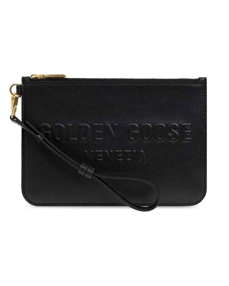 Golden Goose Clutch mit Logo-Prägung - Schwarz Schwarz