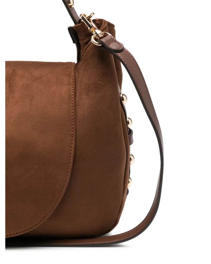 Liu Jo Schultertasche mit Nieten und Drehverschluss - Braun Braun