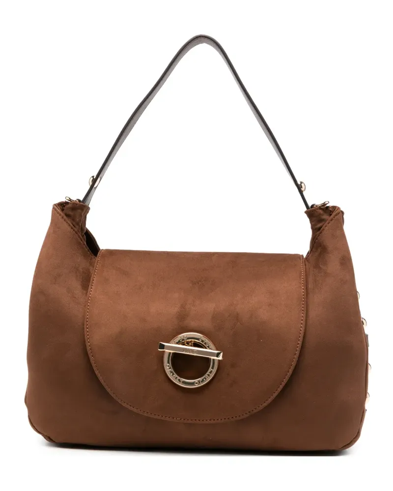 Liu Jo Schultertasche mit Nieten und Drehverschluss - Braun Braun