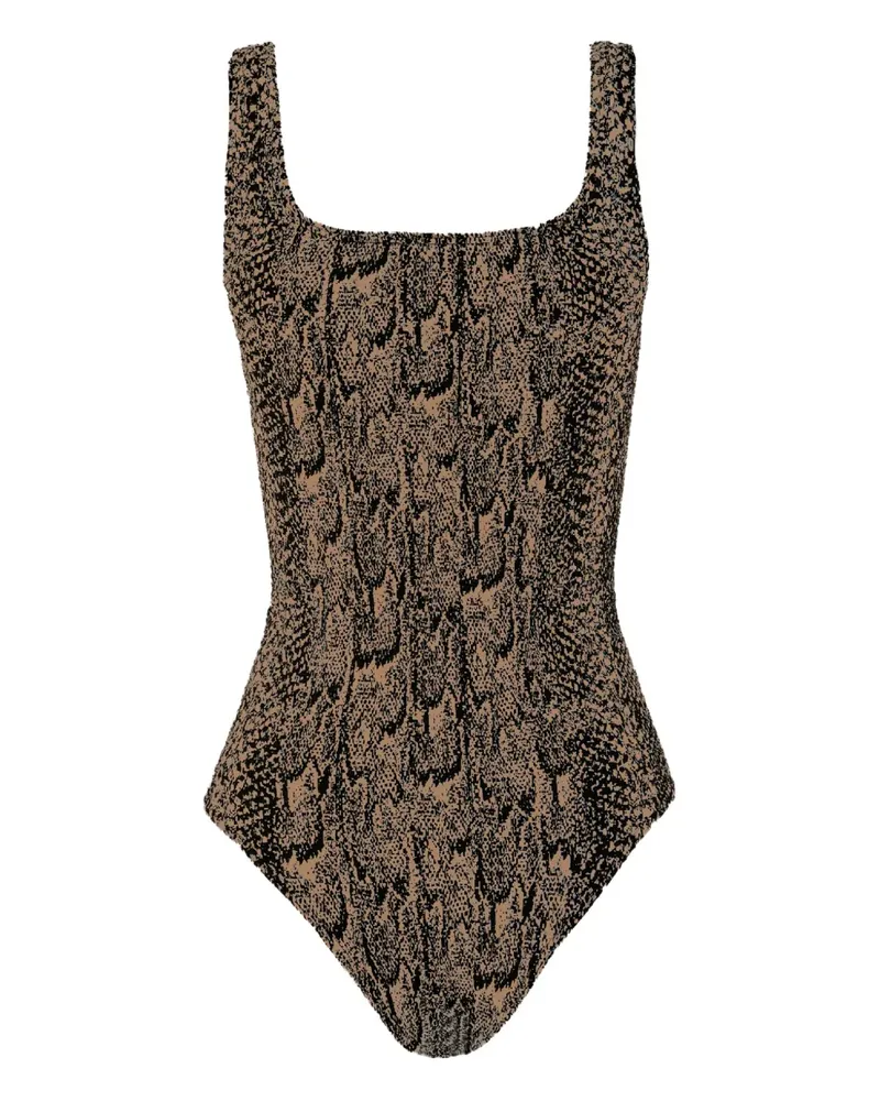 Wolford Body mit Python-Print - Braun Braun