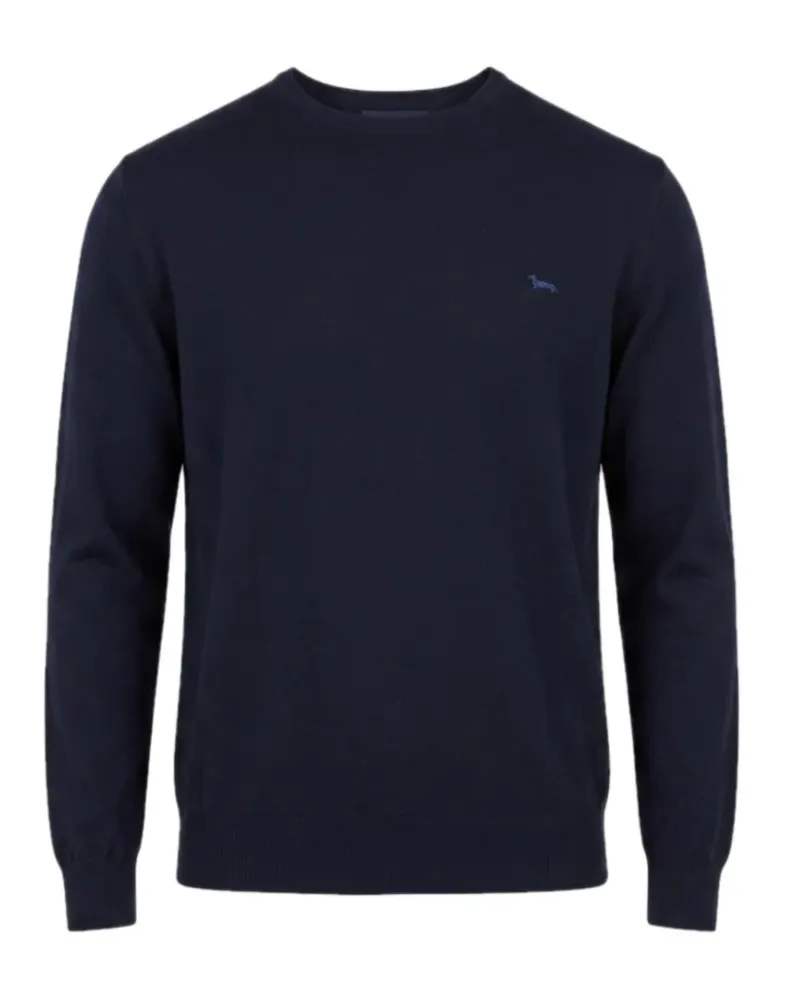 Harmont & Blaine Pullover mit Logo-Stickerei - Blau Blau