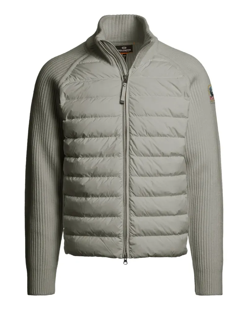 Parajumpers Wattierte Olmo Jacke aus Rippstrick - Grau Grau