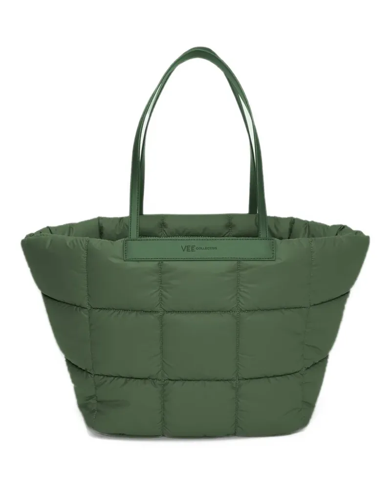 VeeCollective medium Porter Marché quilted tote bag - Grün Grün