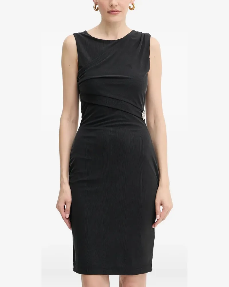 Guess Verziertes Midikleid - Schwarz Schwarz