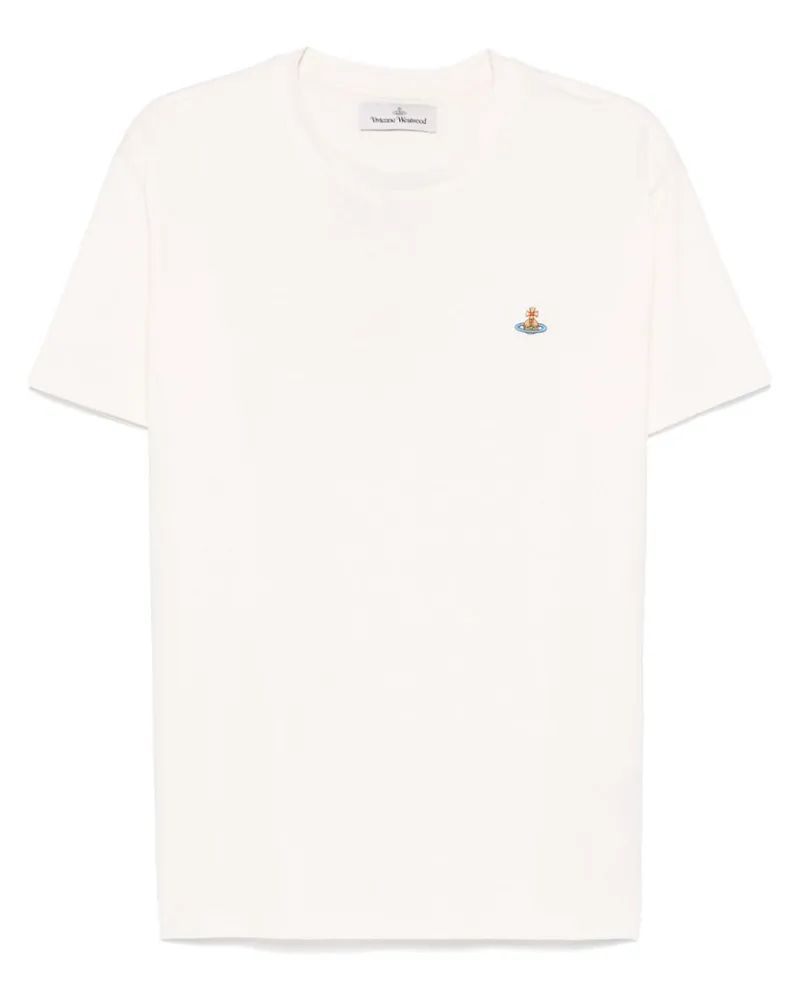 Vivienne Westwood T-Shirt mit Logo-Stickerei - Weiß Weiß