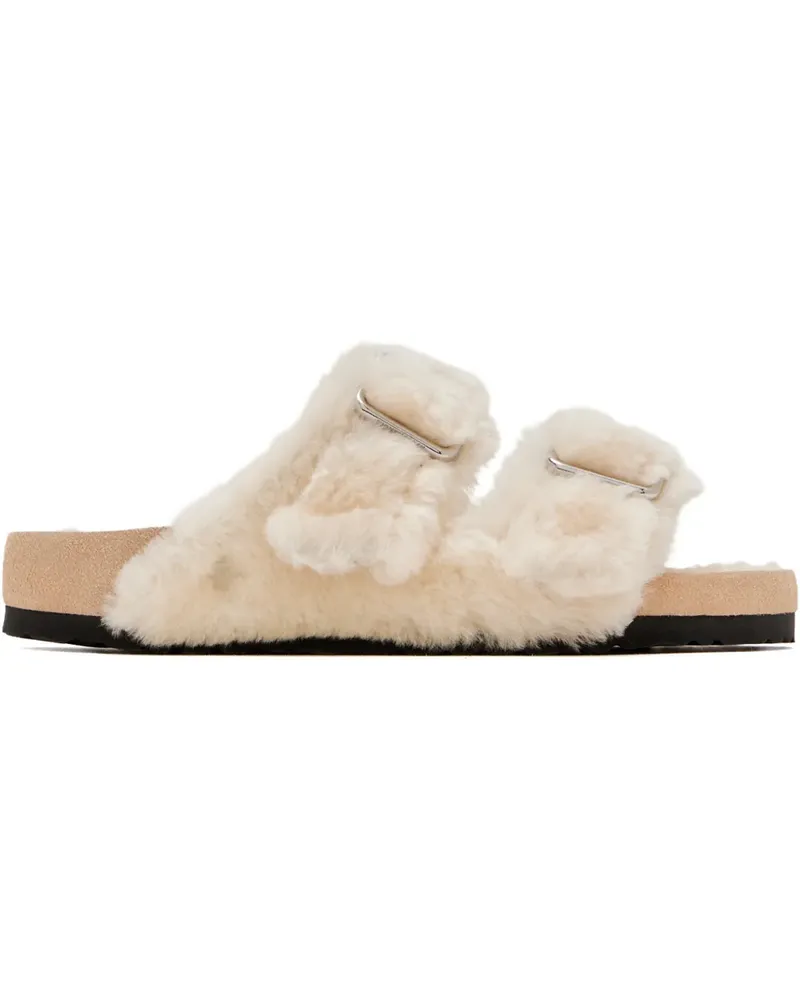 Birkenstock Arizona shearling sandals - Nude Nude