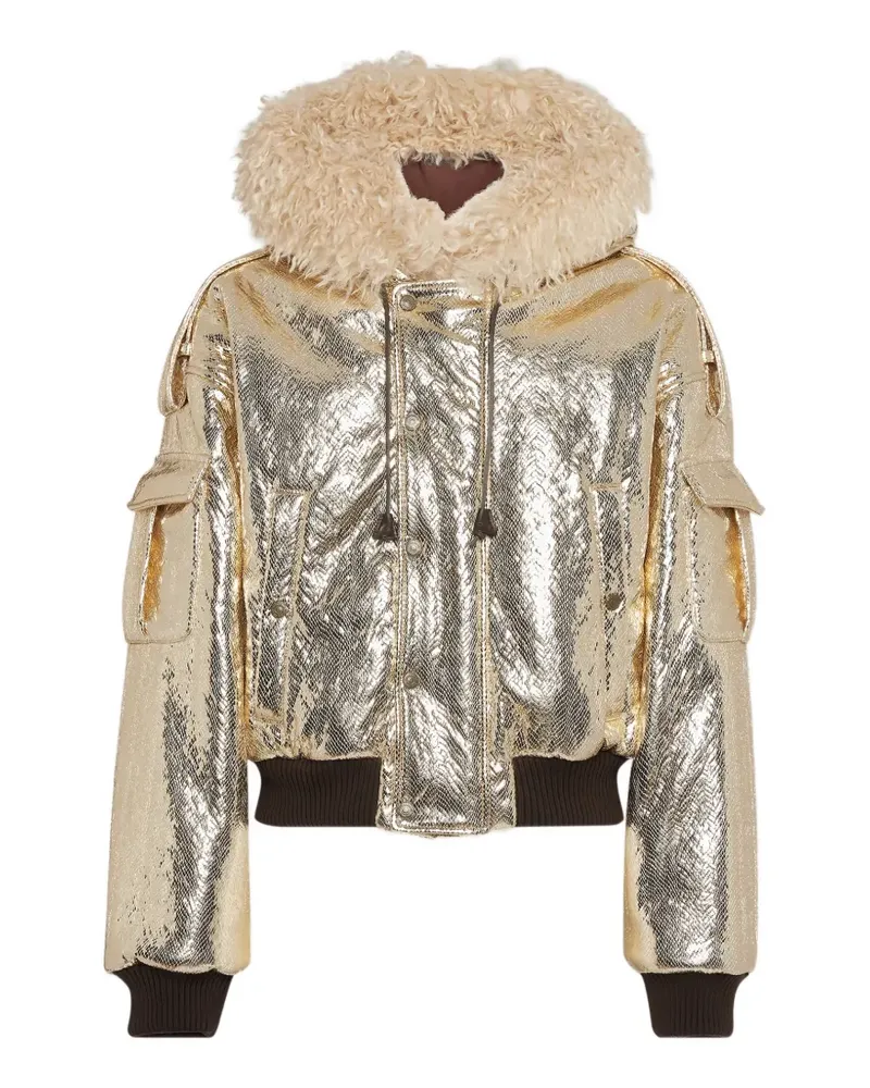 Dsquared2 Paradise puffer bomber - Gold Gold