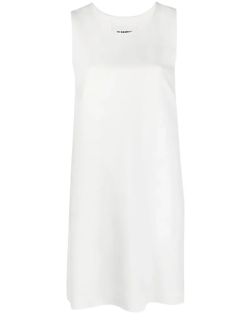 Jil Sander Ärmelloses Etuikleid - Weiß Weiß