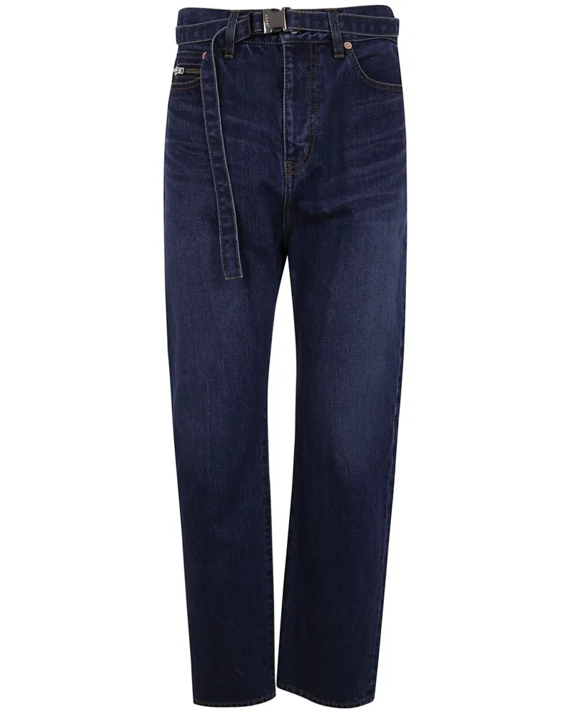 Sacai Jeans mit geradem Bein - Blau Blau