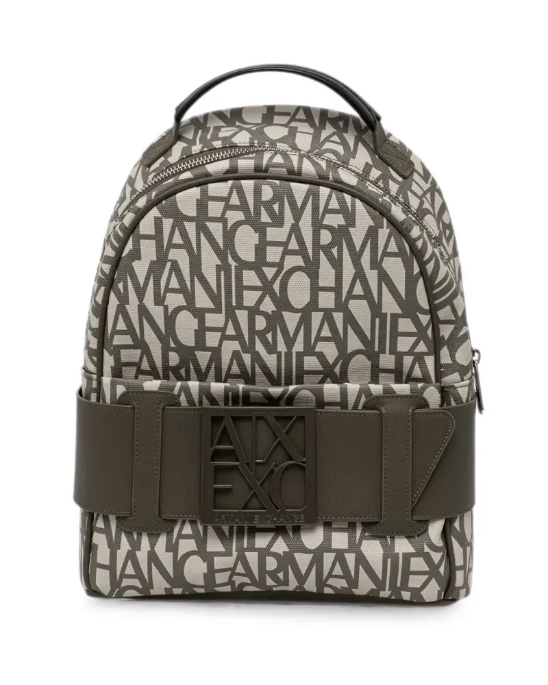 Armani Exchange logo-print backpack - Grün Grün