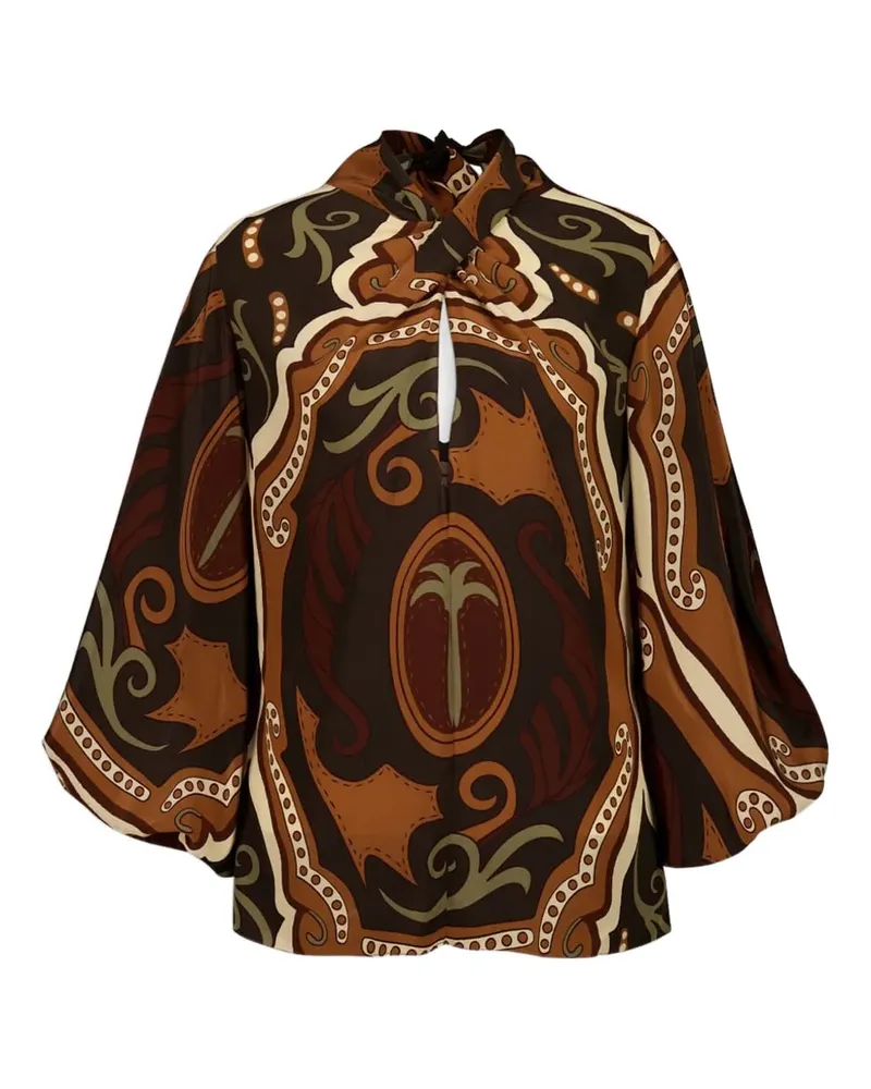 Johanna Ortiz Bluse mit Paisleymuster - Braun Braun