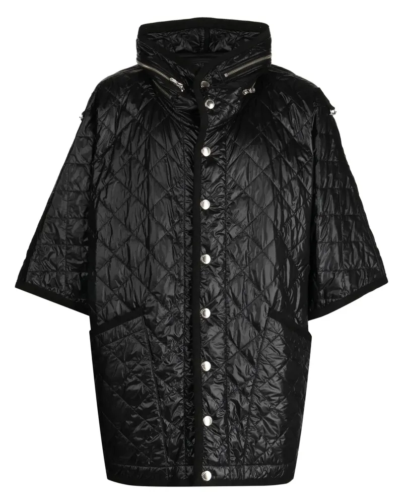 TheSoloIst Gesteppte Jacke mit halblangen Ärmeln - Schwarz Schwarz