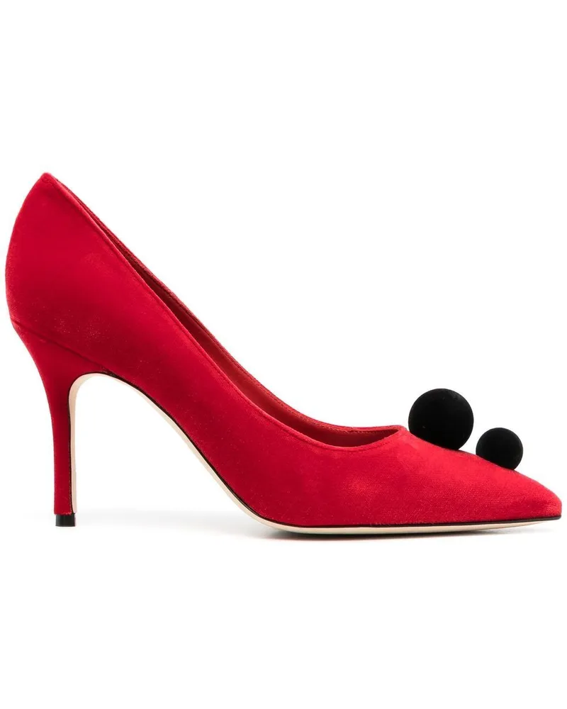 Manolo Blahnik Piera Pumps 100mm - Rot Rot