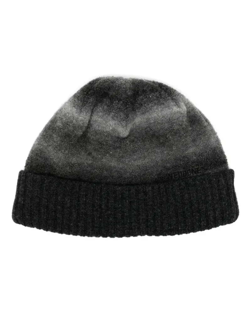 WE 11 DONE Bouclé-Beanie mit Farbverlauf - Grau Grau
