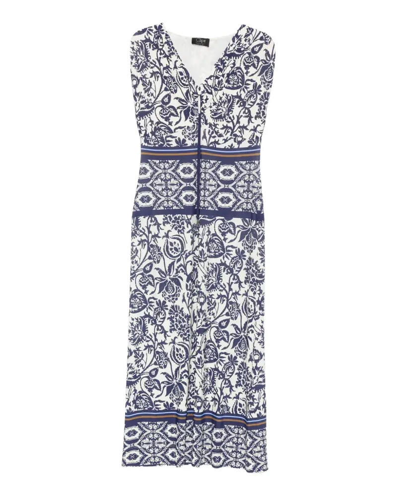 Clips floral-print maxi dress - Nude Nude